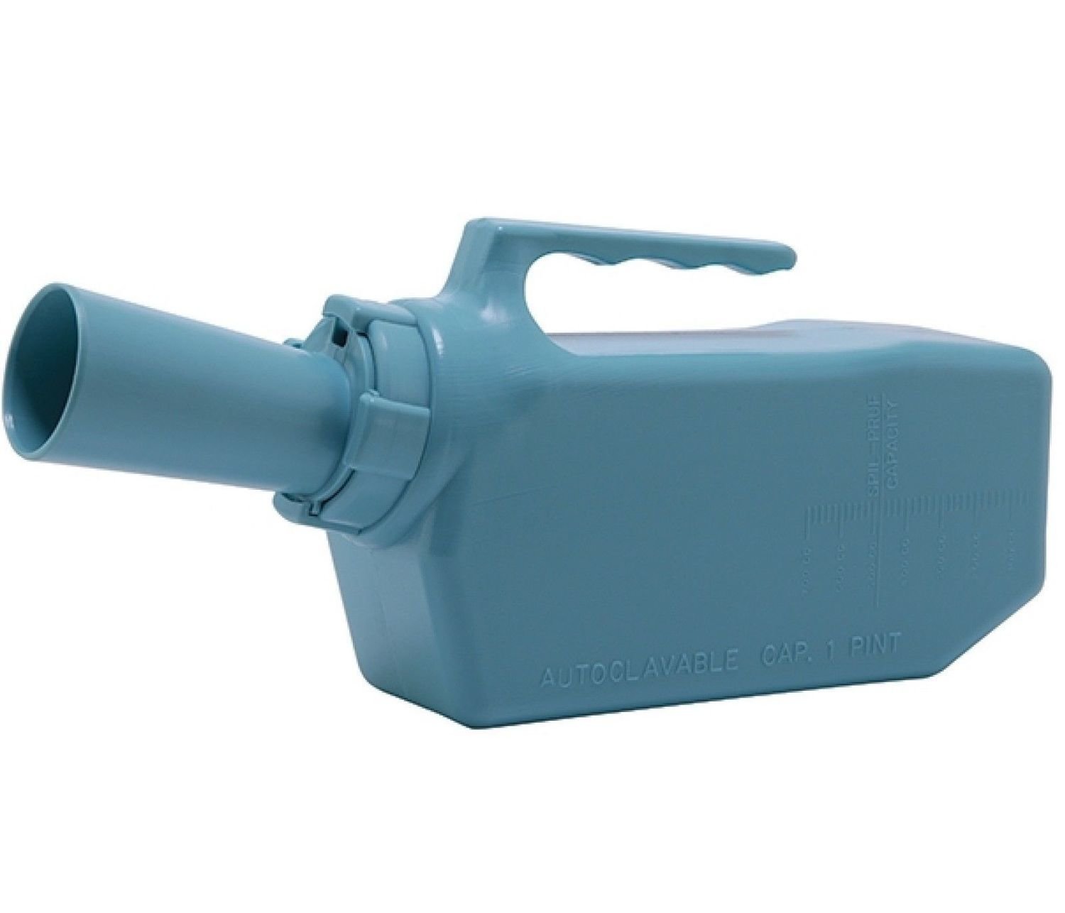 MLE MALE URINAL SPILL PROOF BLUE LIGHTWEIGHT DURABLE SPILLPROOF TO