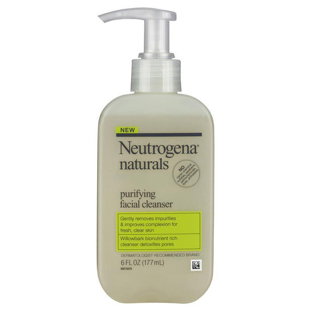 NEUTROGENA NATURALS PURIFYING FACIAL CLEANSER PUMP BOTTLE 177ML