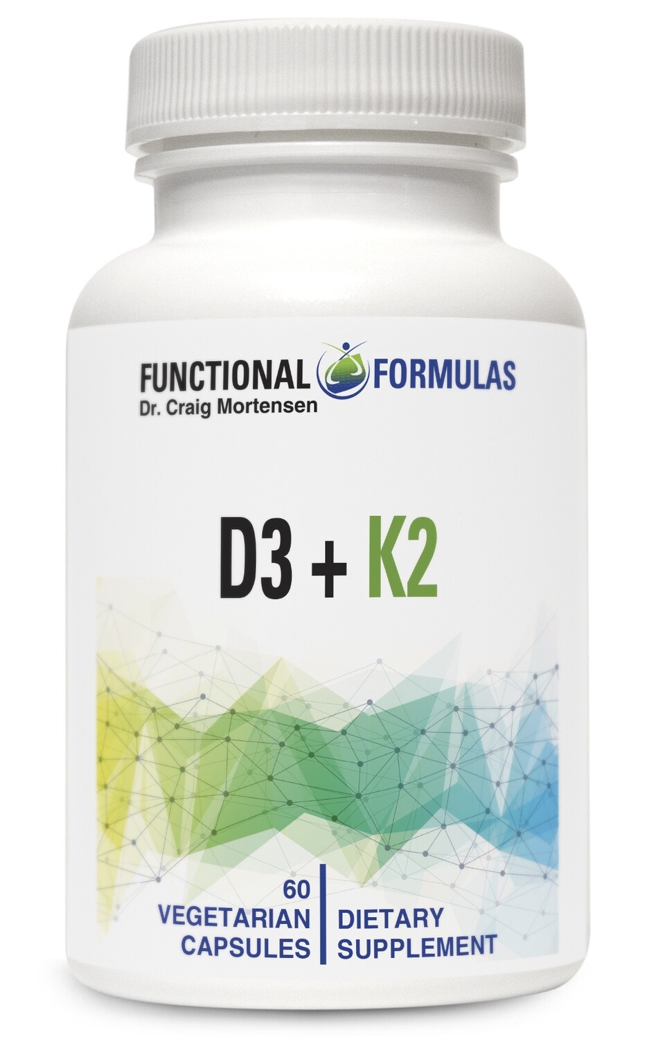 Supplement bottles representing D3 and K2 pairing for vitamin D and vitamin K balance