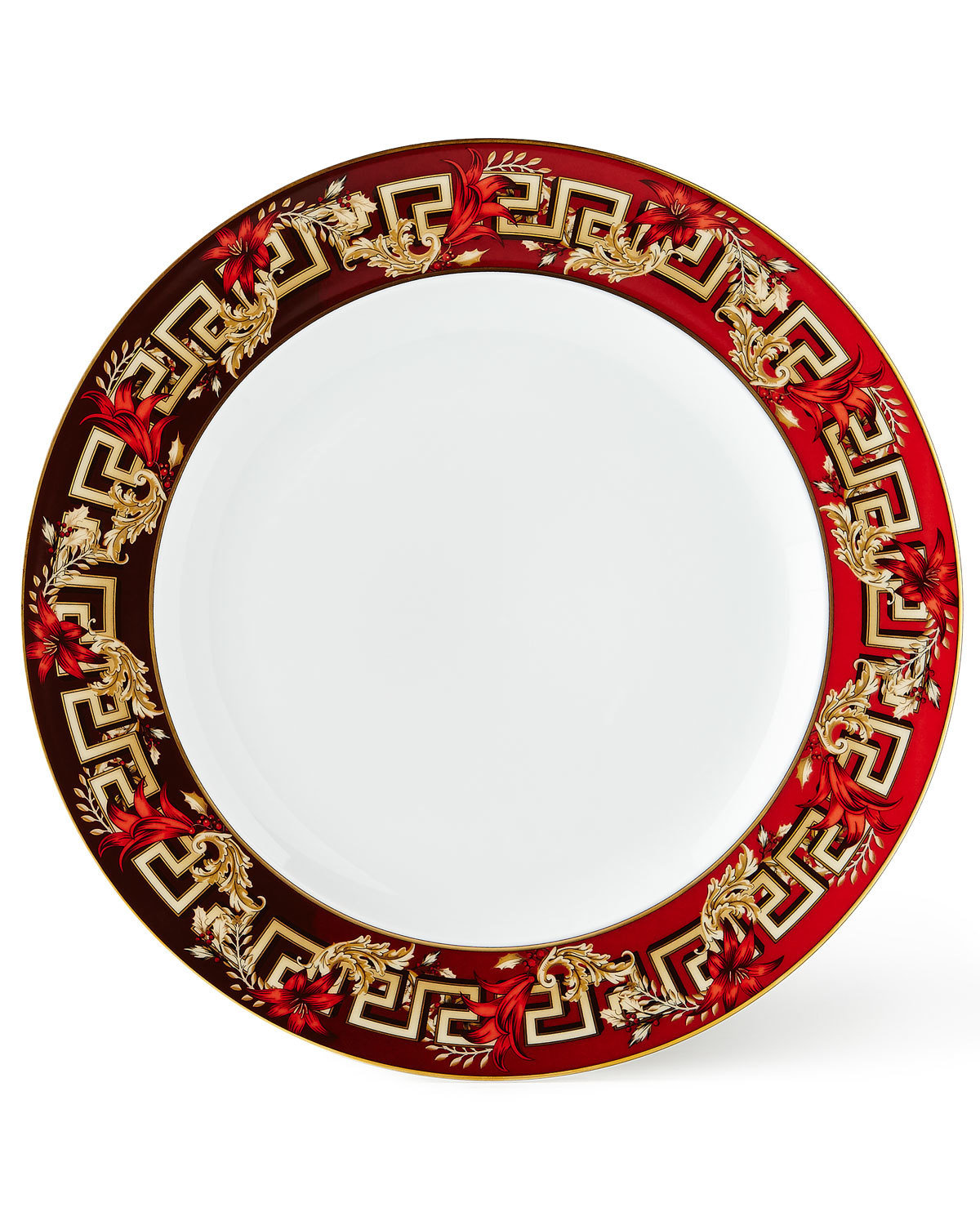 VERSACE Christmas Blooms Salad Plate 95 FREE SHIPPING OR PICK UP