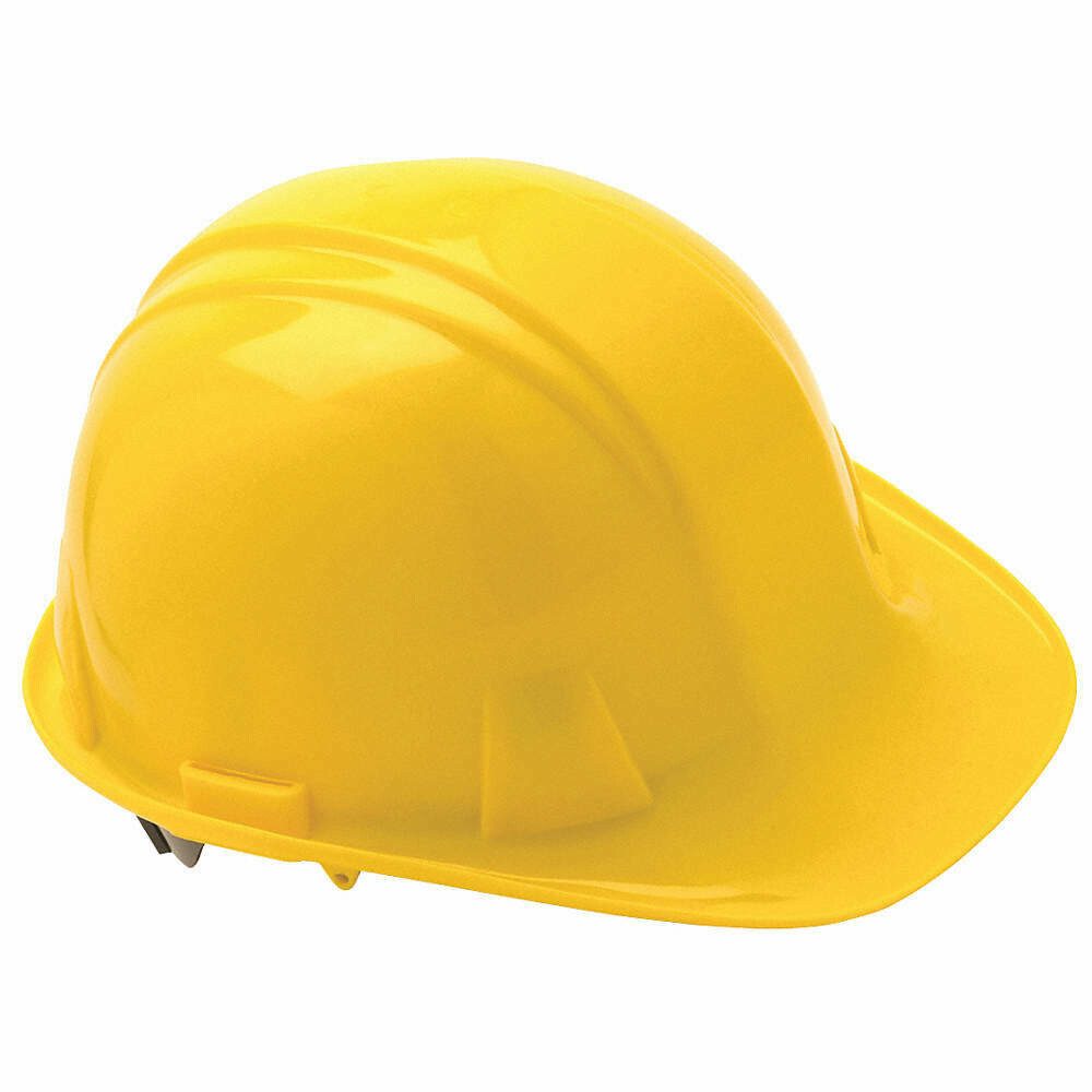 Front Brim Hard Hat Yellow Cleaning and Restoration Supplies
