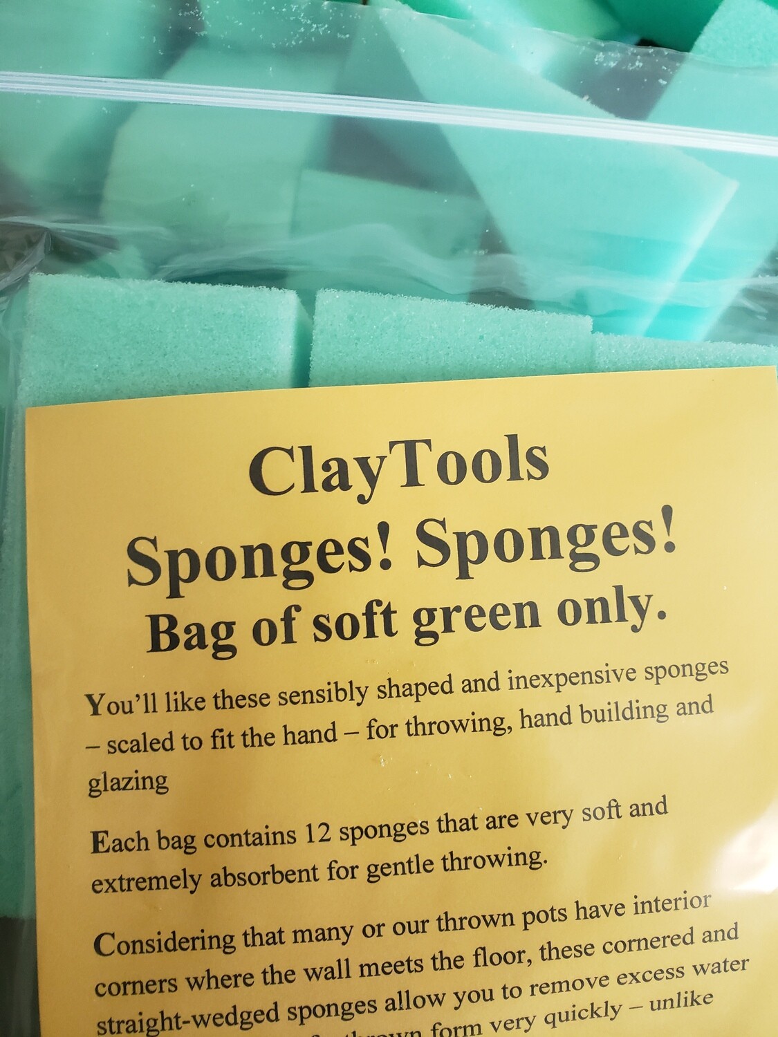 Sponges Now offering a 'mixed bag' or 'all green'!