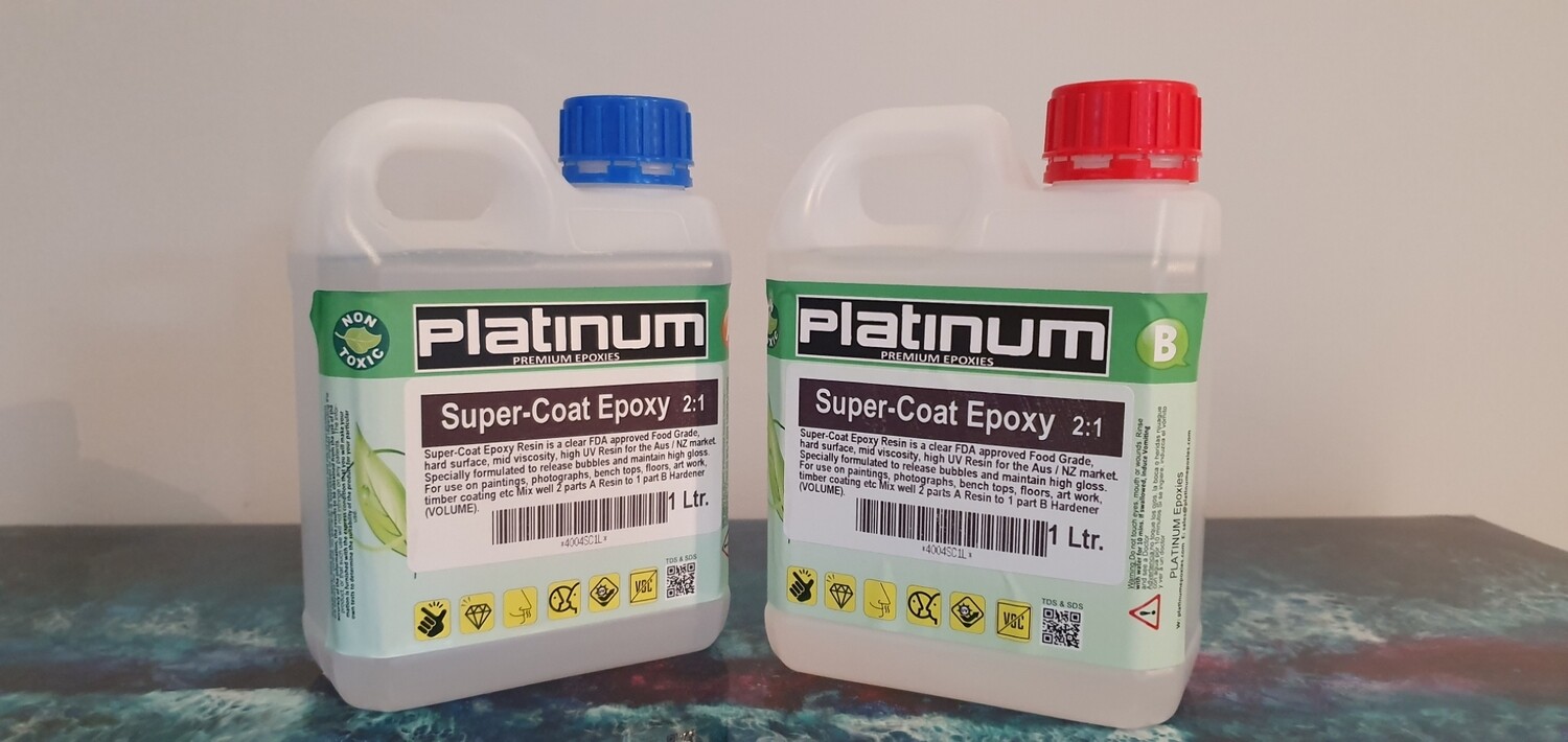 Super Coat Epoxy Resin by Platinum 3 litres