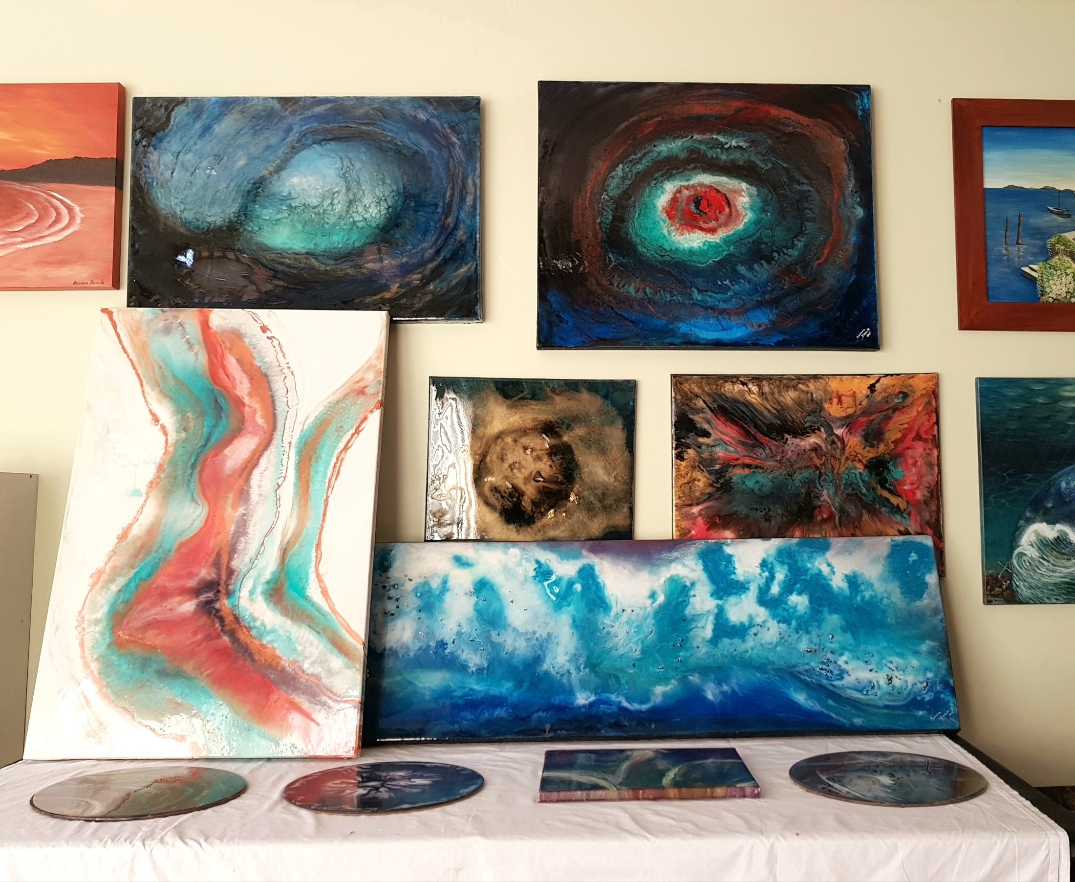 Stretched Canvases and mdf boards