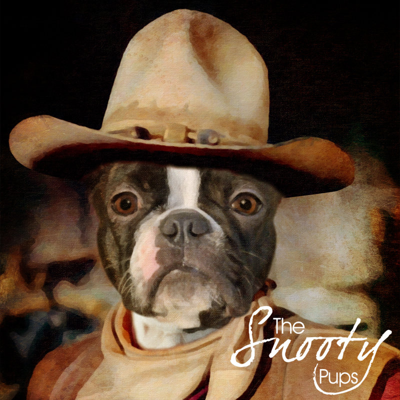 Dog Wayne Cowboy Custom Dog Portrait Pet portraits in costume