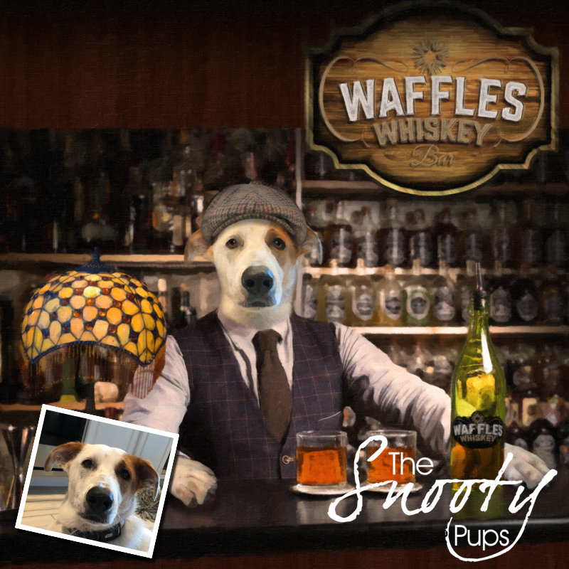 Bartender Custom Dog Portrait Pet portraits in costume