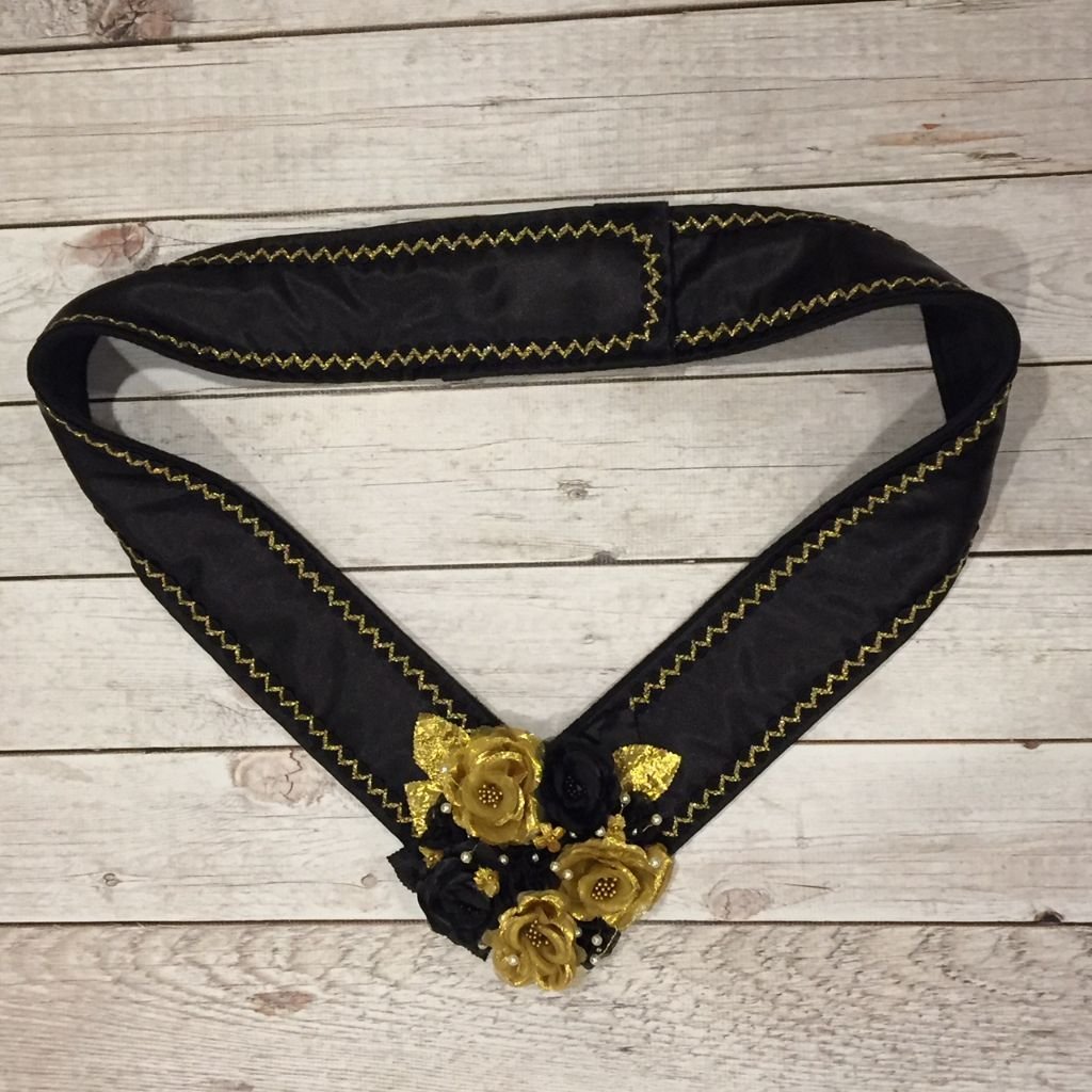 Black Miniature Horse Neck Sash