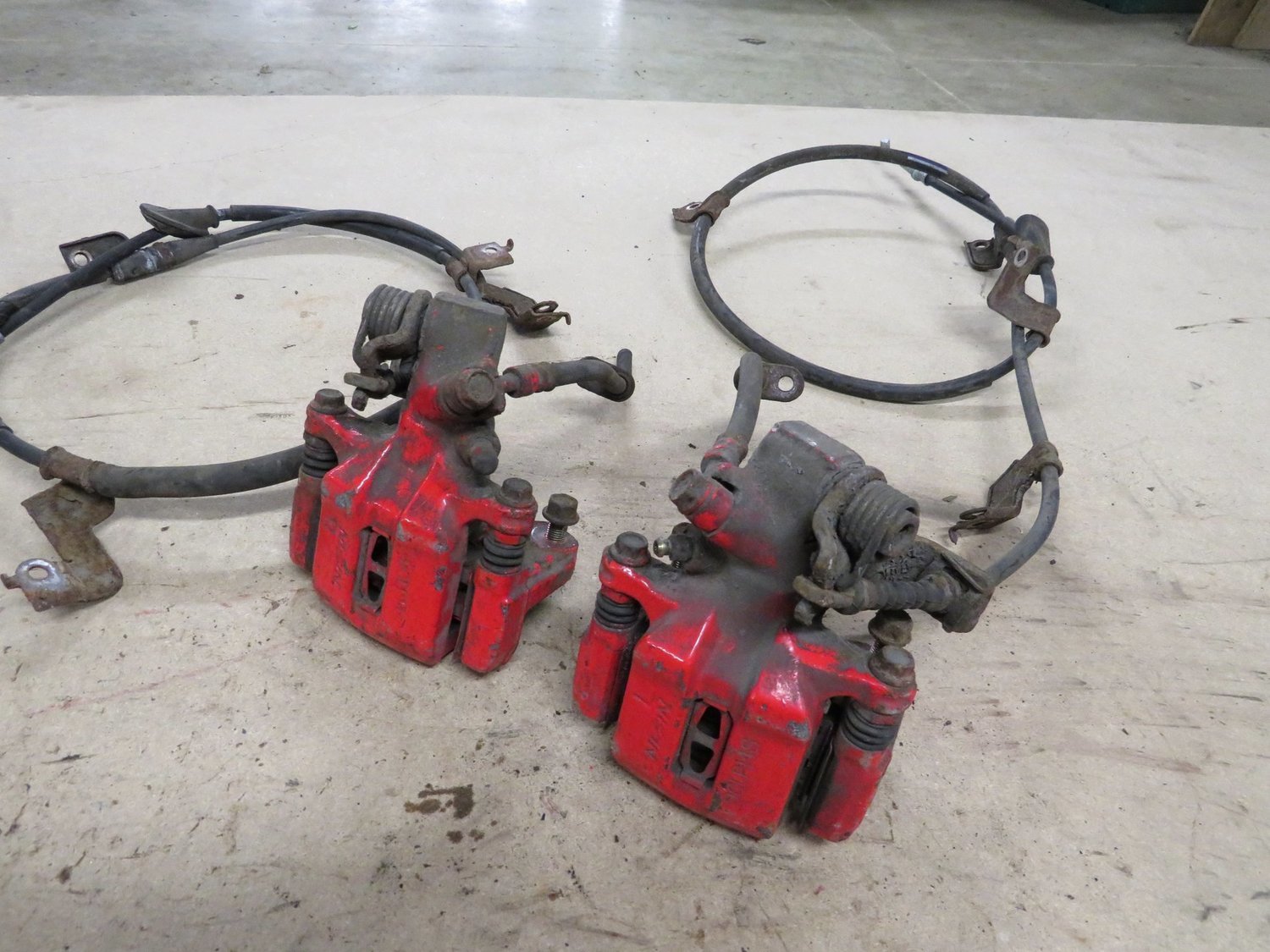 Honda Civic Type R Pair of Rear Caliper Complete With Red stuff Pads