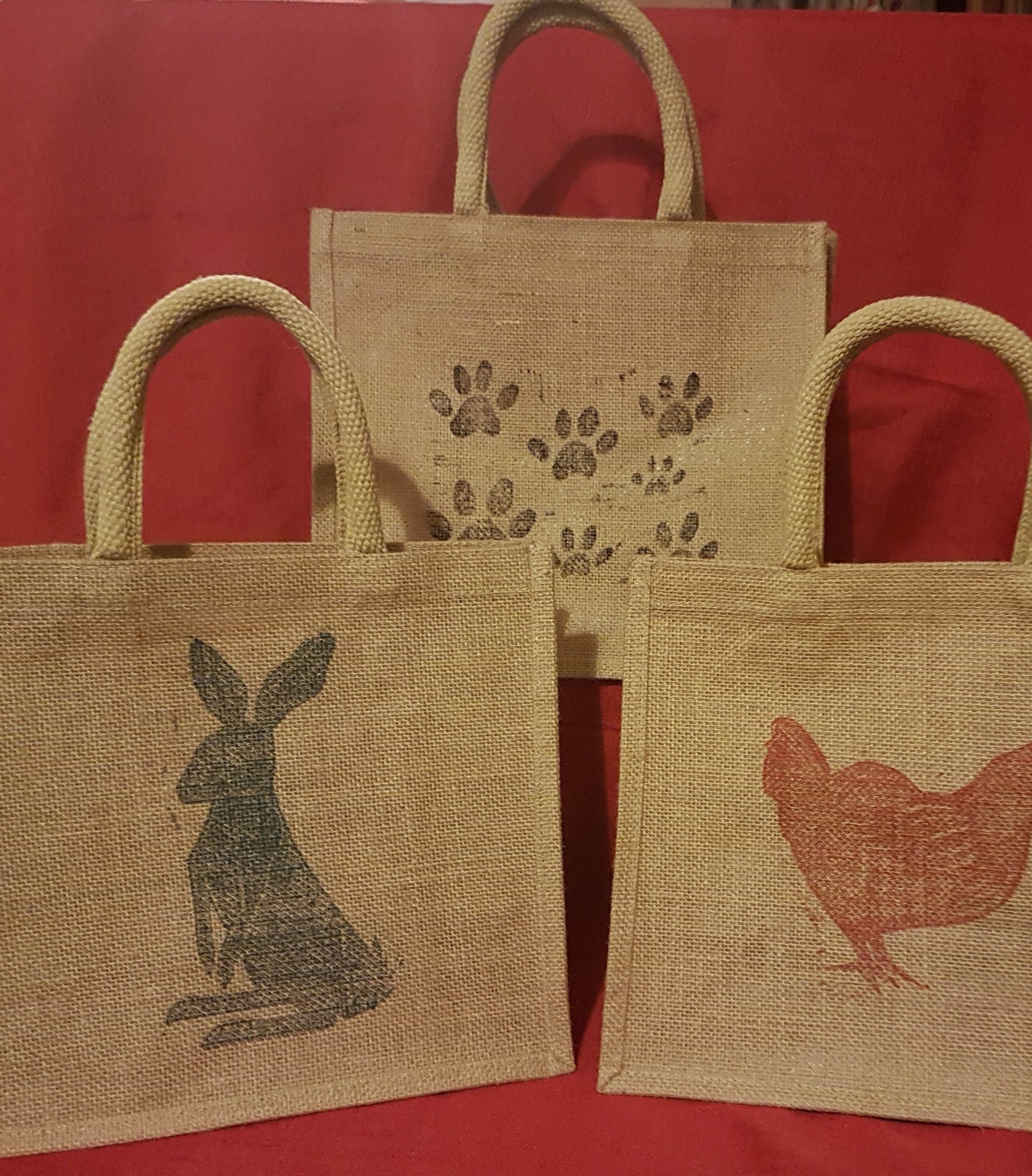 Jute shopping/gift bags