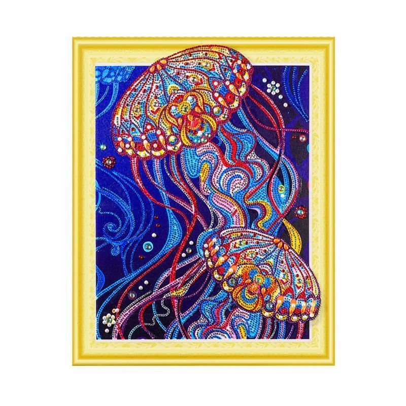 Diamond Painting Kit - Special Gems - Jelly Fish