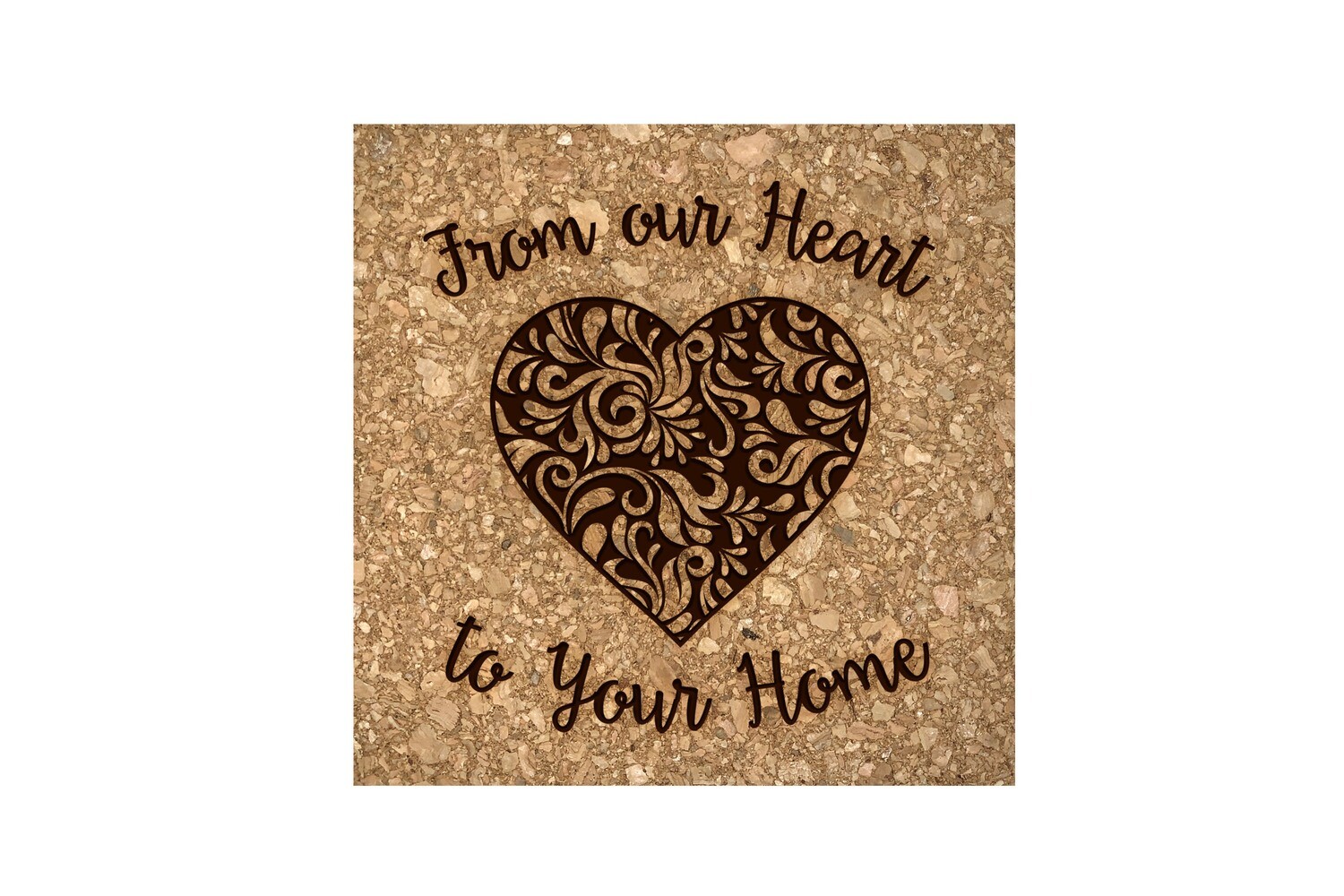 Heart to Your Home Cork Coaster Set Store Define U