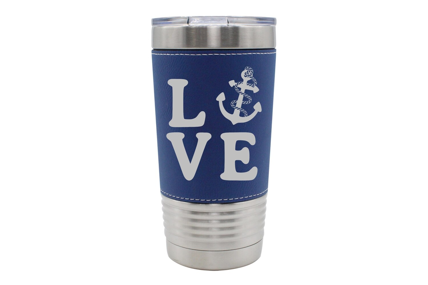 Leatherette 20 oz Love with Anchor Insulated Tumbler Store Define U