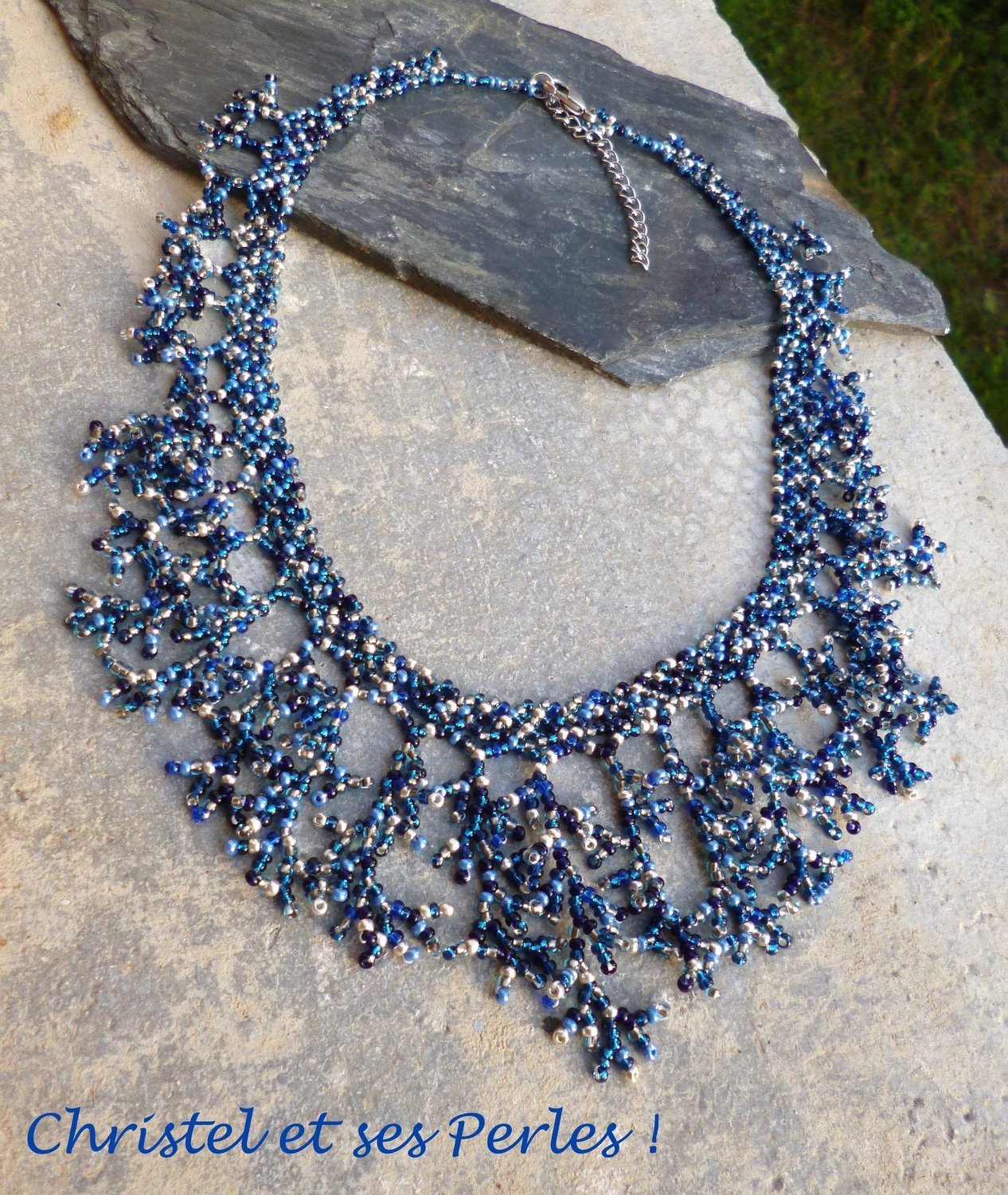 Collier mariage perle rosé - France