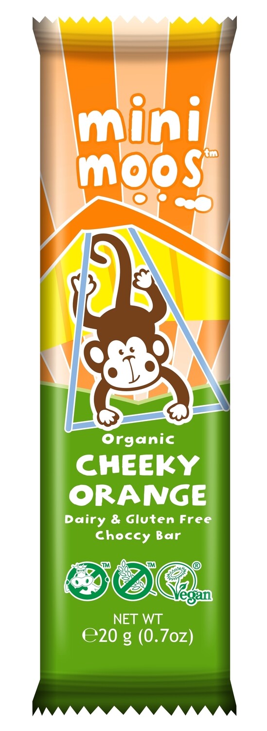 Moo Free Mini Moos Cheeky Orange Chocolate Bar 20g
