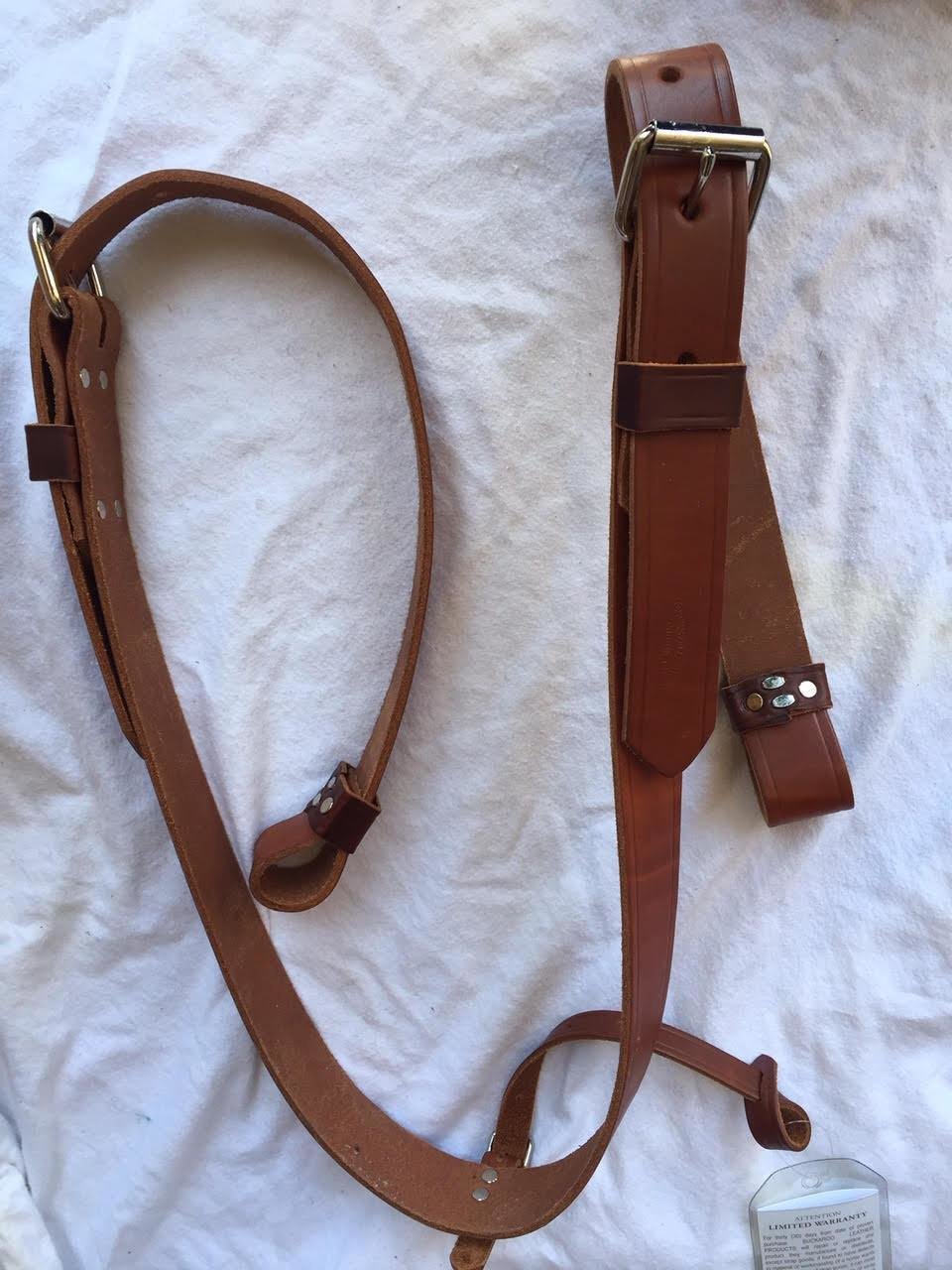 Buckaroo Leather Golden Bridle Flank Set