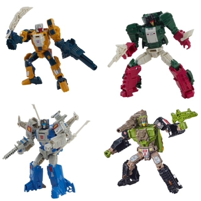 Transformers Generations Deluxe Headmasters Retro Wave 2 Set of 4