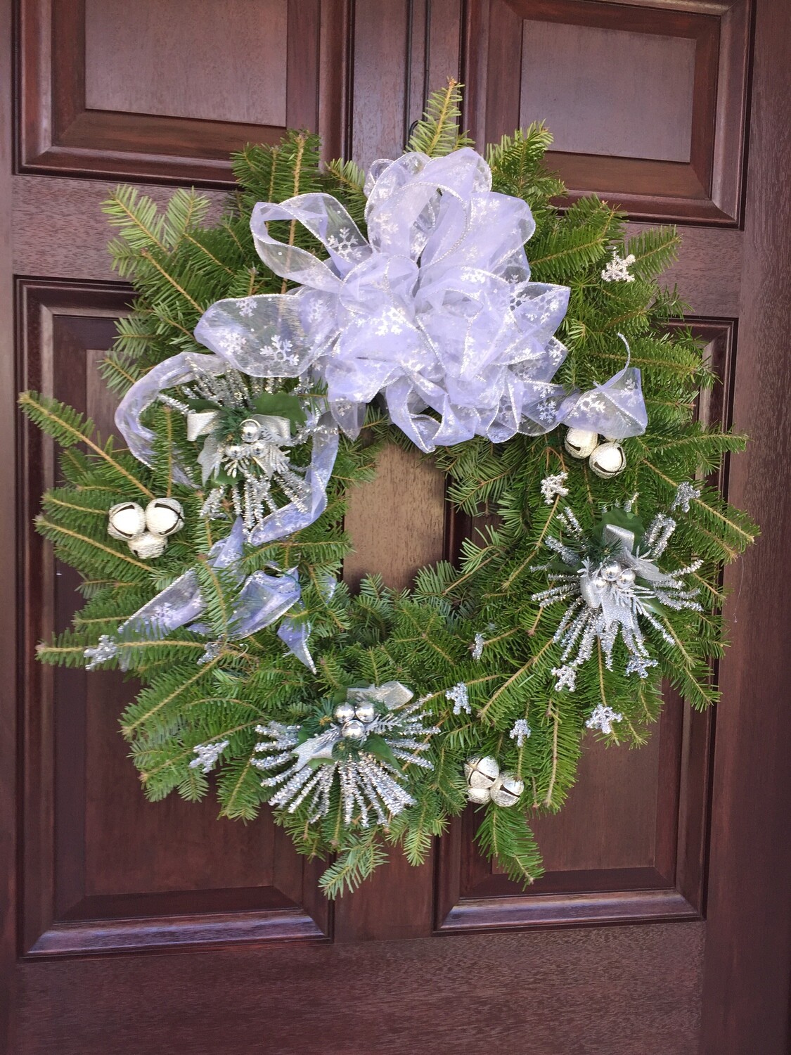 Silver Holiday Wreath