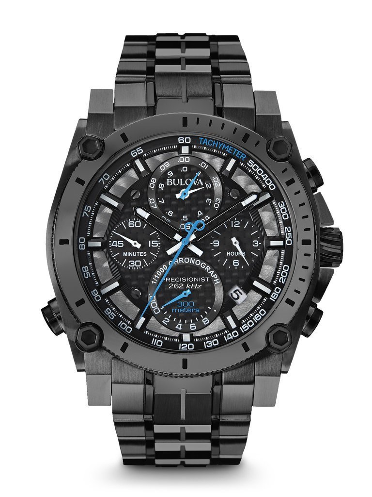 Gents' Bulova Black Chronograph Precisionist Watch