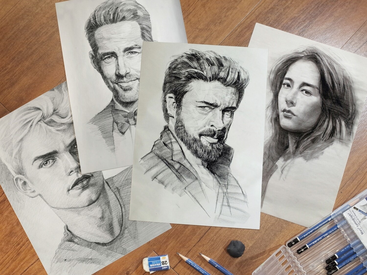 12 Lessons // Portrait Drawing ( Pencil Sketching )