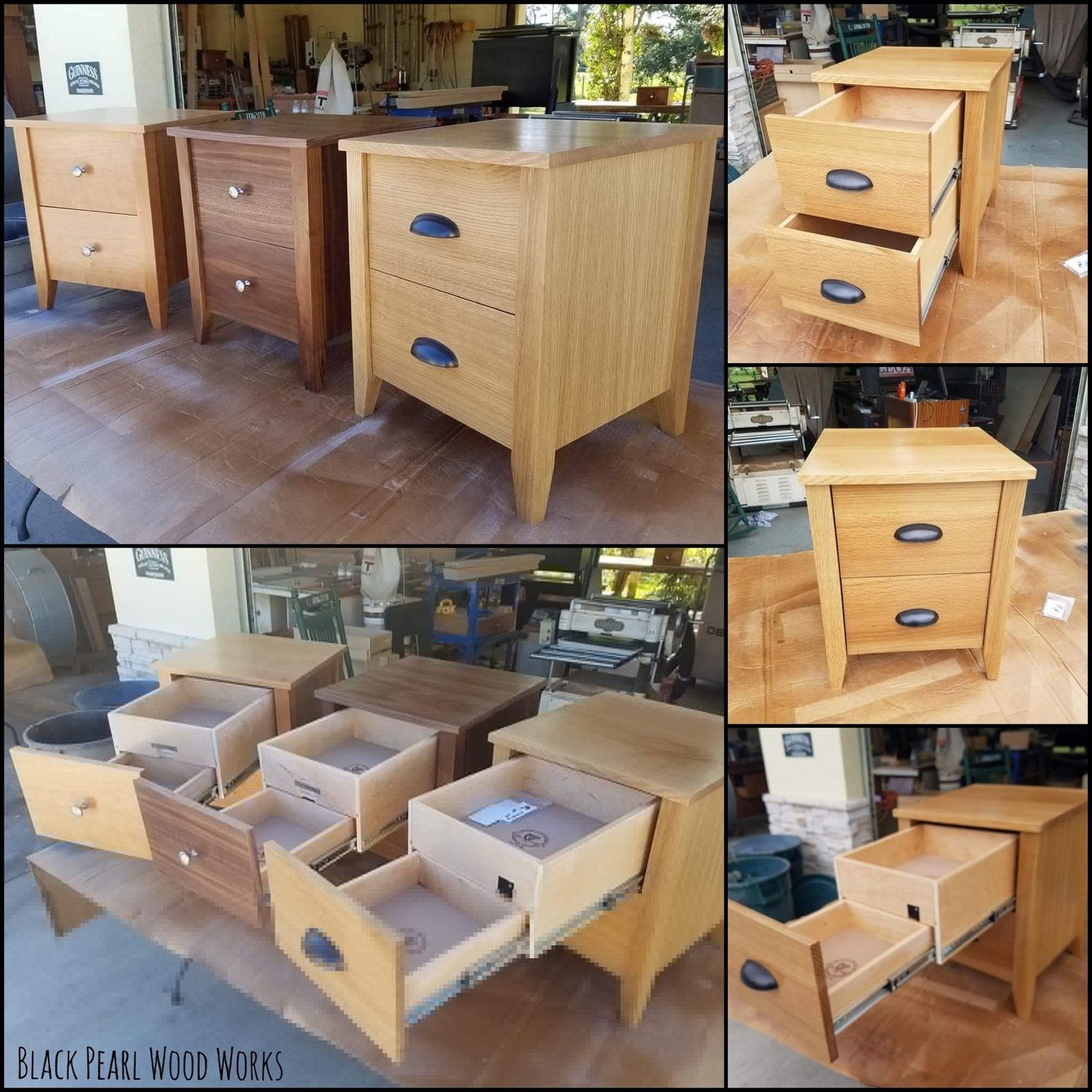 Secret Compartment Bedside/End Table Set