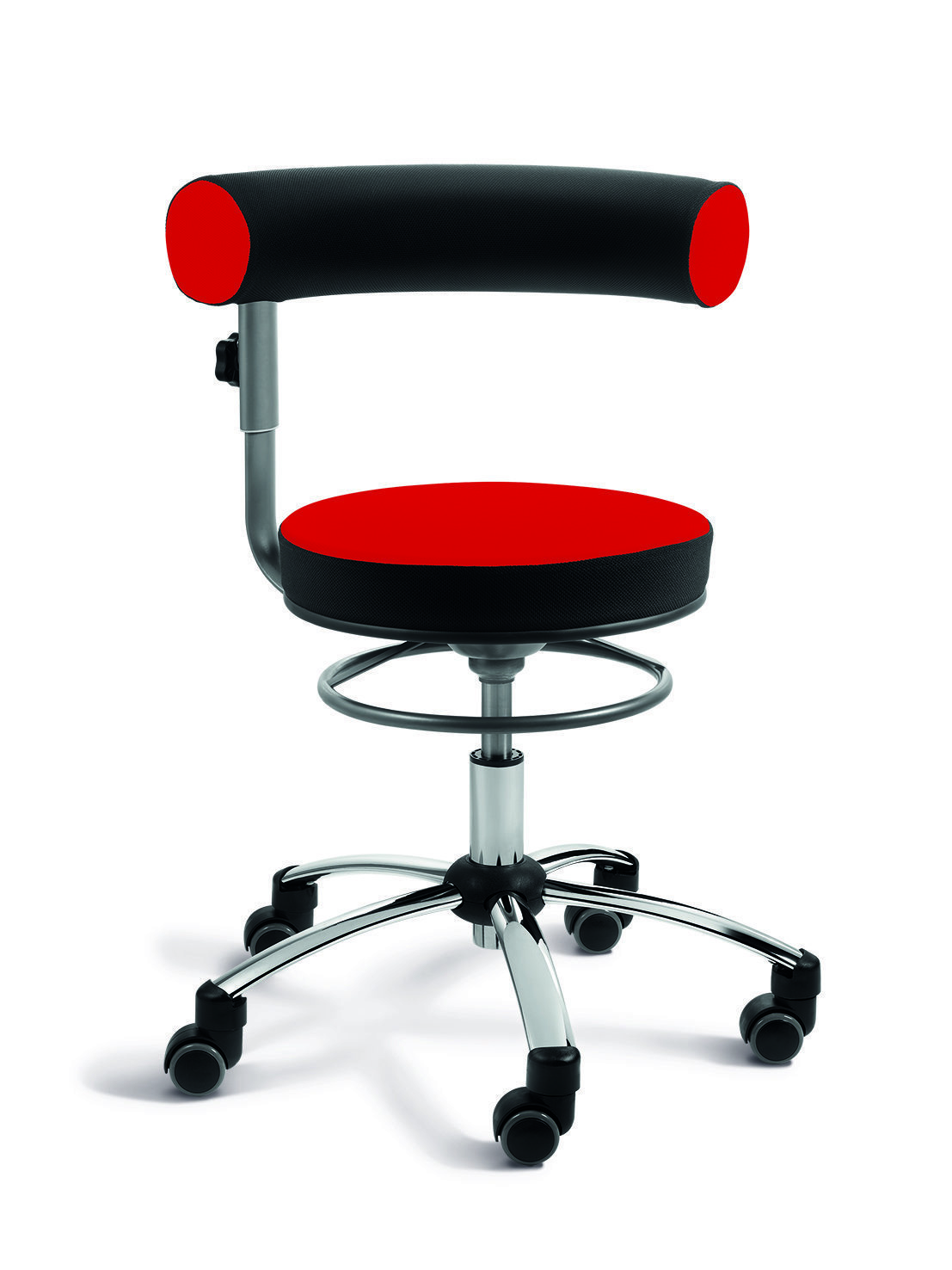 Gesundheitsstuhl mit höhenverstellbarer Lehne - im Sitzen Lehne 360