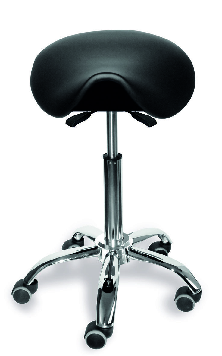 Sattelsitz Gesundheitsstuhl, Kunstleder, Sitz vor- und rückneigbar