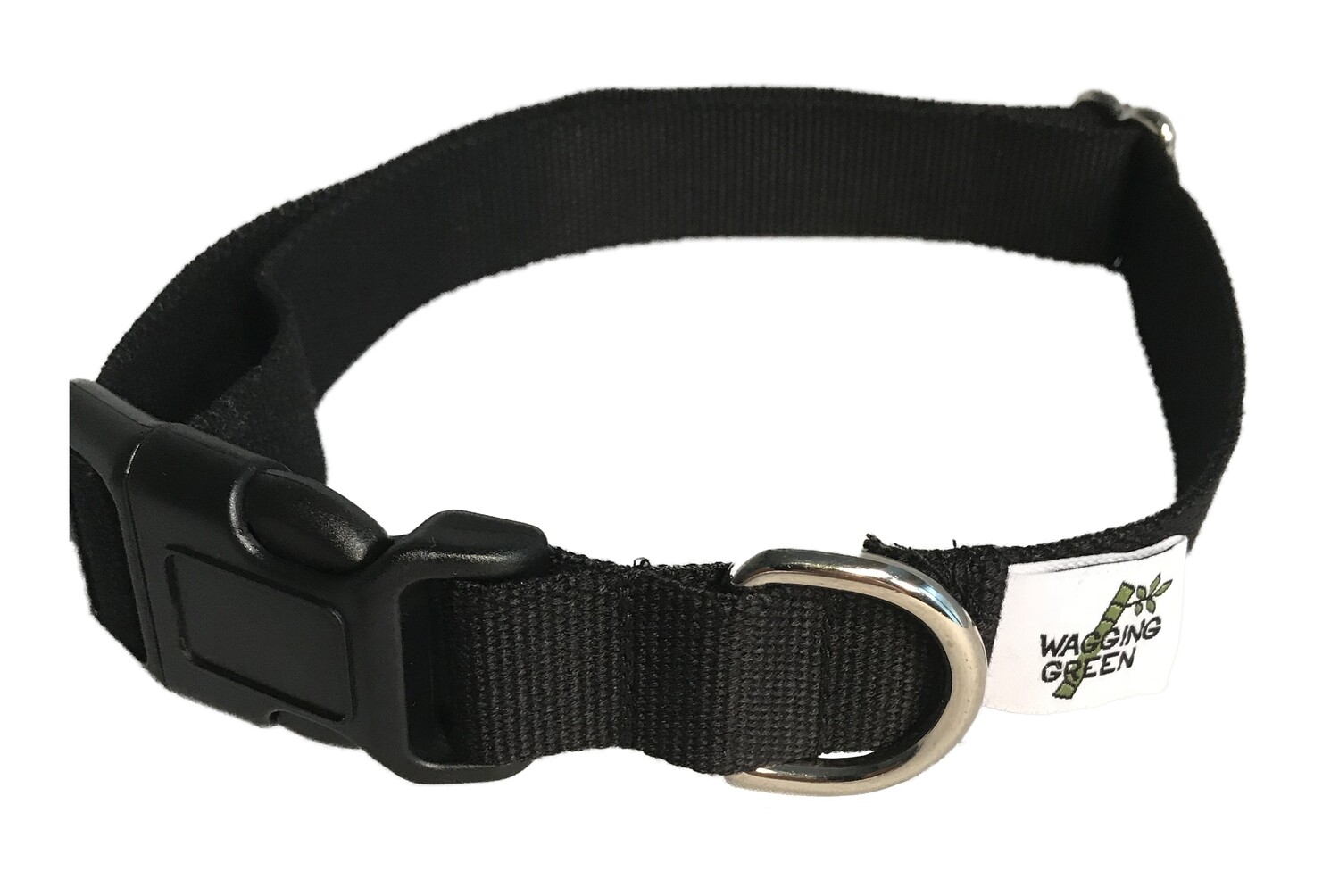 Eco Friendly Bamboo Single Layer Dog Collar Midnight Store Wagging Green Pet Products