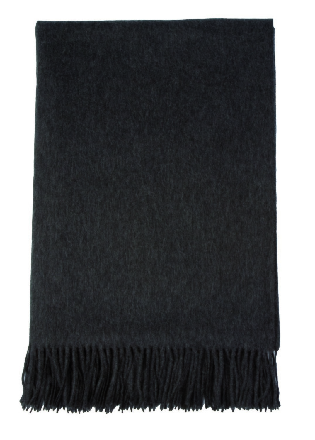 Johnstons of Elgin Cashmere Throw Charcoal