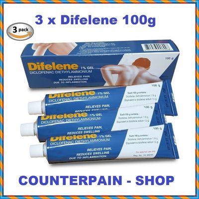 3 X Difelene Gel 100g