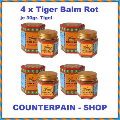 4 X Tiger Balm Rot