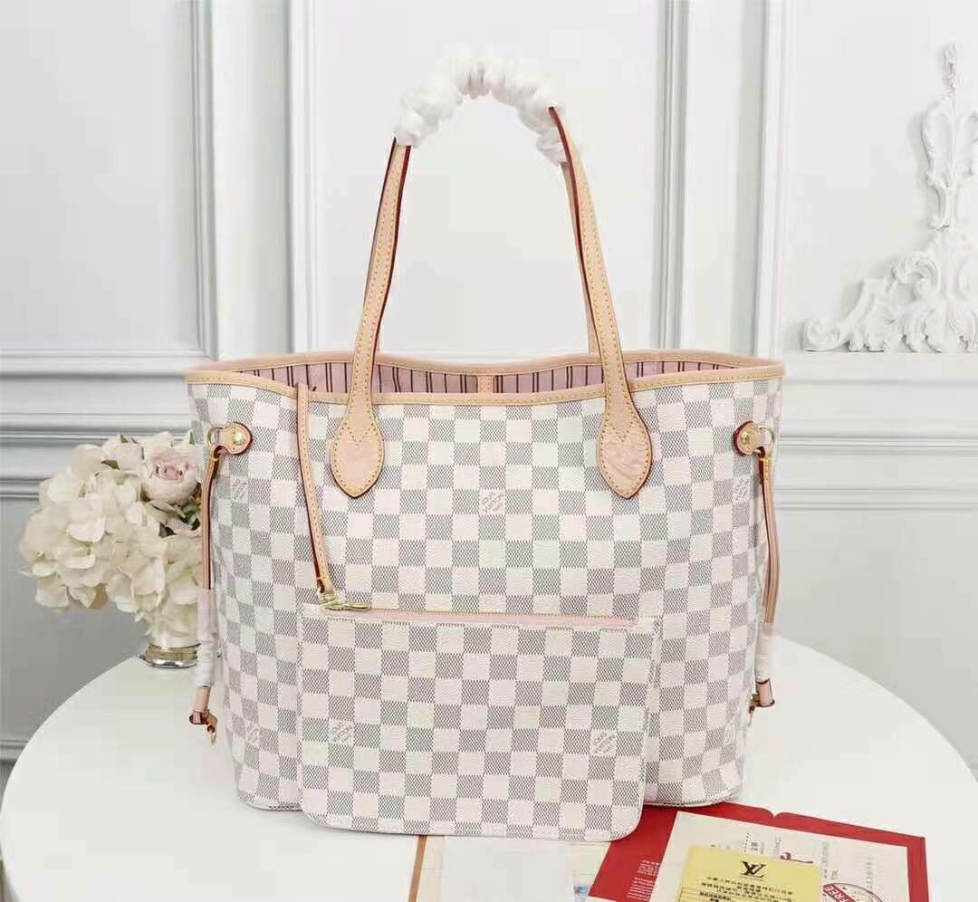 NEVERFULL MM 32 BROWN RED DAMIER AZUR main image 0