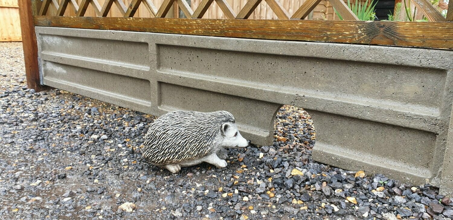 Hedgehog Friendly Concrete Gravel Boards