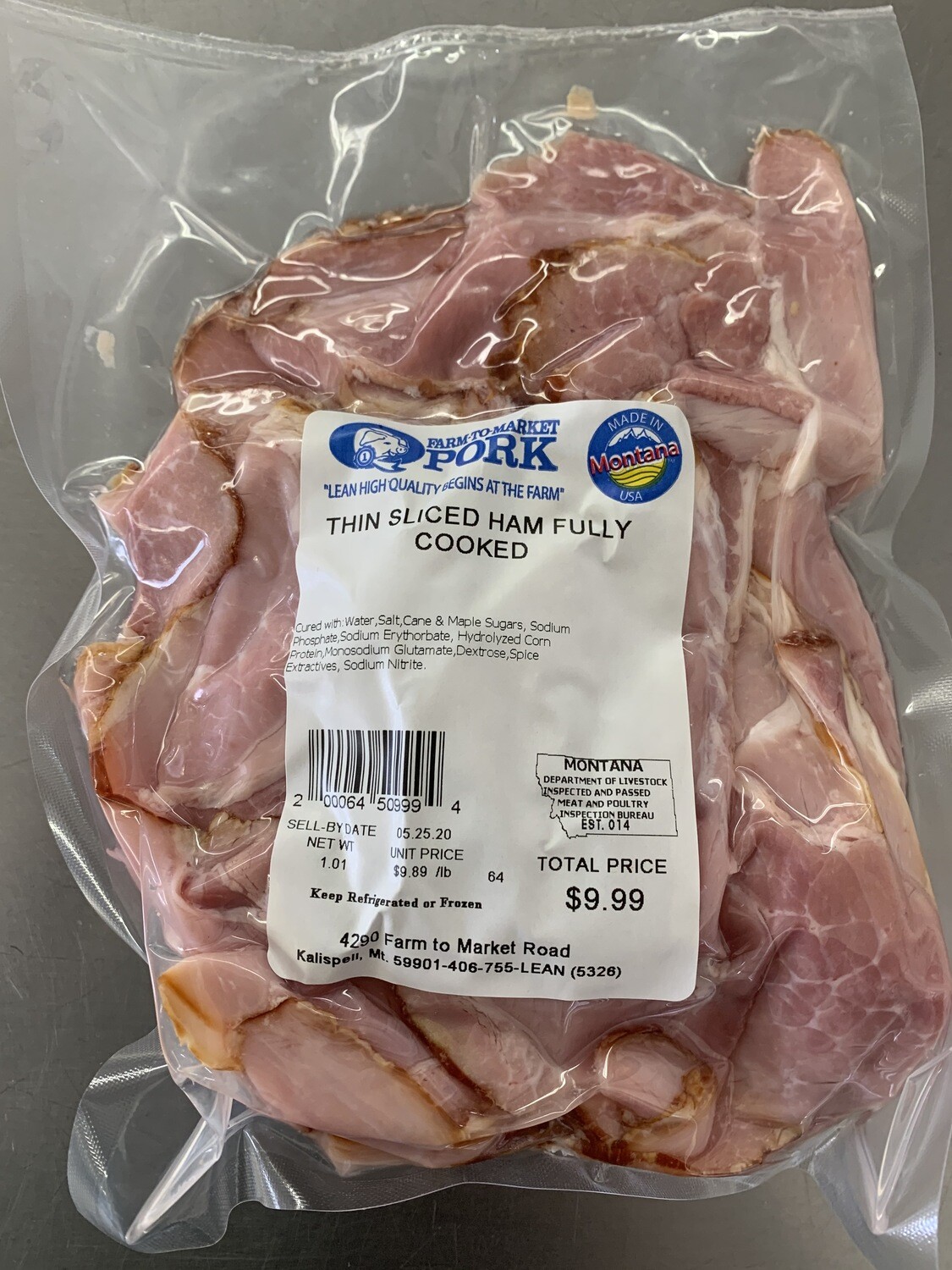Thin Sliced Ham (Approx. 10/pkg)