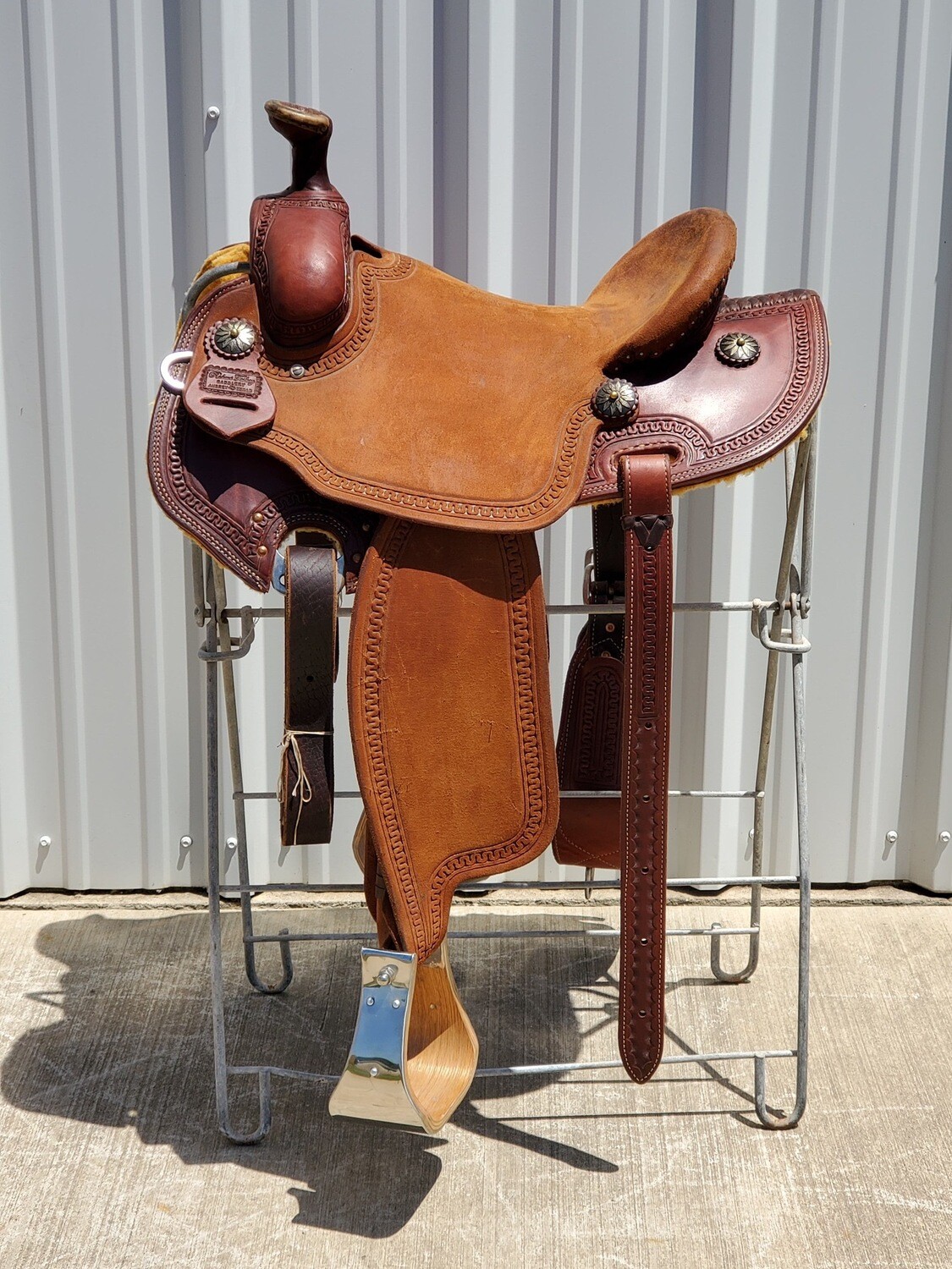Ranch Roper Robert Teskey Saddle Brand 14 1/2 inch Seat