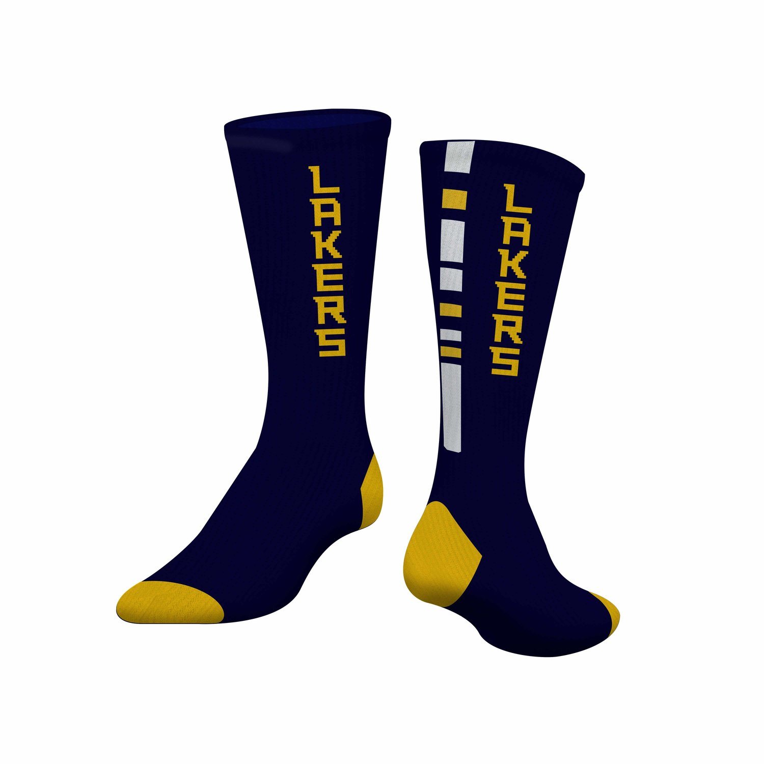 HLWW Lakers Performance Crew Socks (Pair) CHOOSE YOUR SIZE!