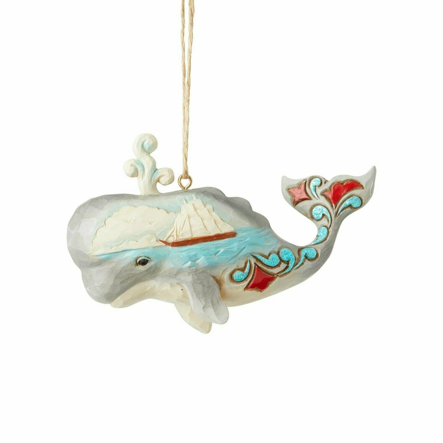 Coastal Whale Ornament