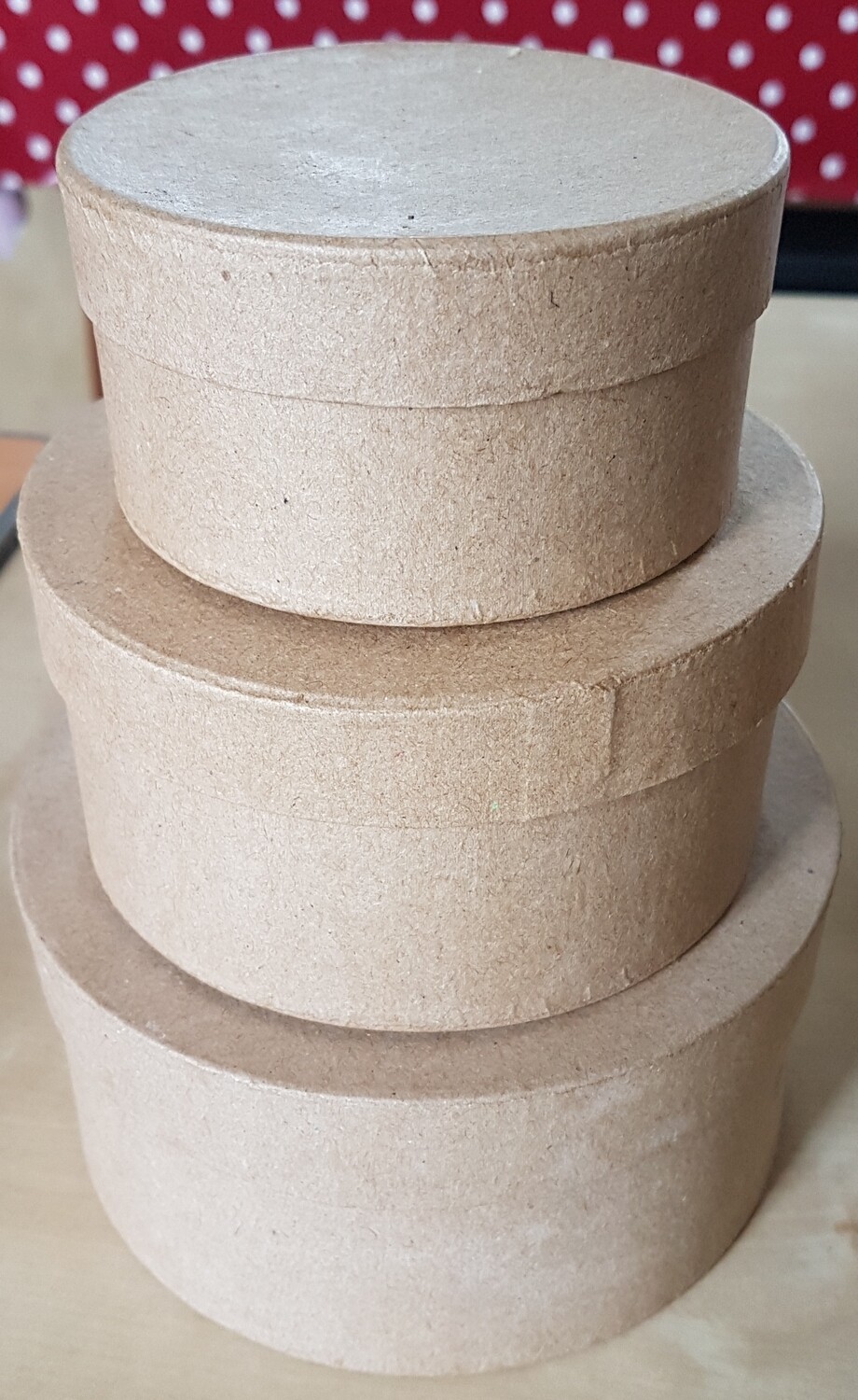 PapierMache Boxes Round (set of 3)