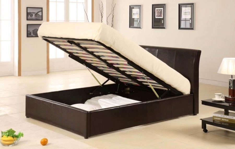 Texas Ottoman bed frame with sprung slatted base