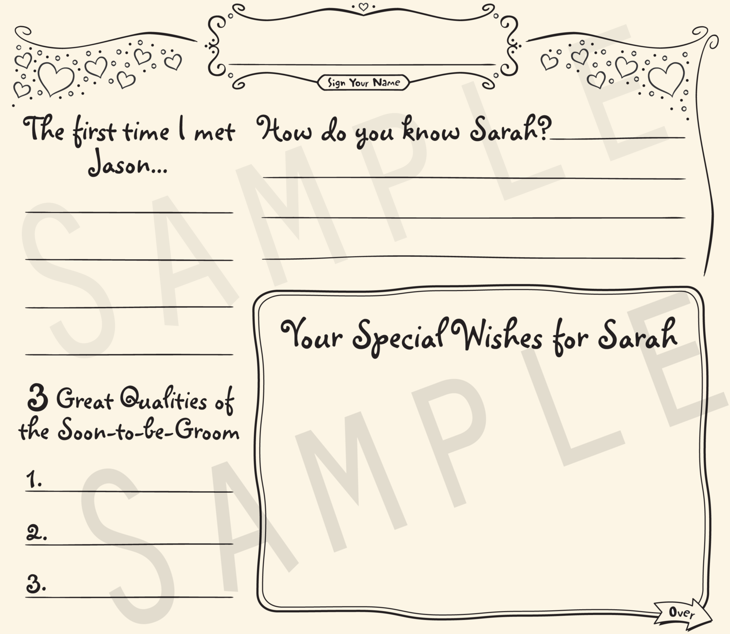 Bridal Shower Guestbook