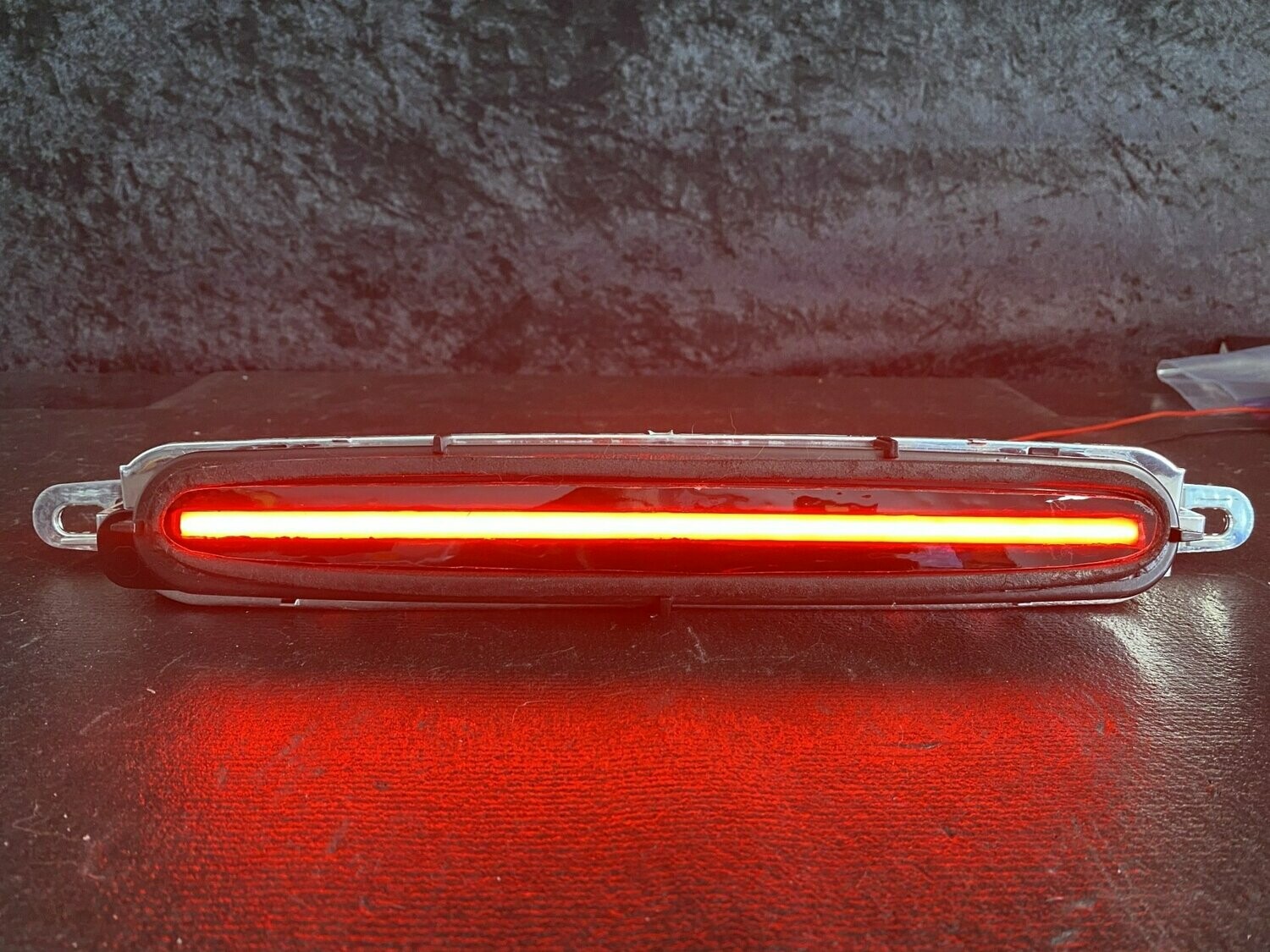 Cobalt 2door solid halo style strip 3rd brake light, clear smoked lens