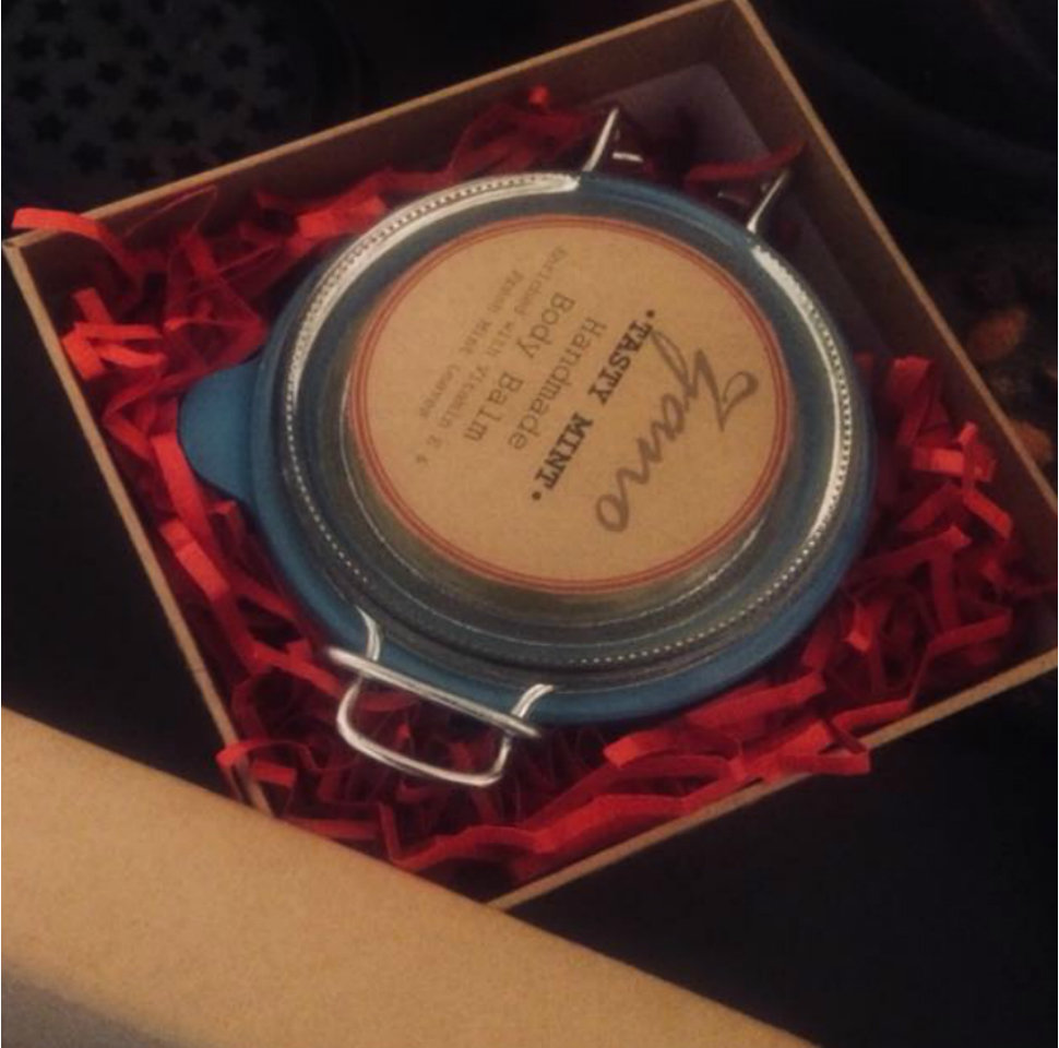 Tasty Mint Balm & Salt Scrub Mini Hermes Jars