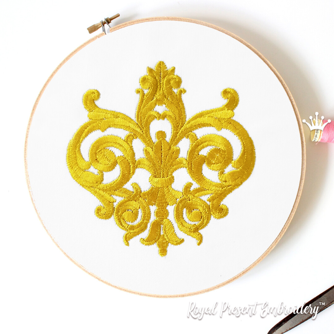 Fleurdelis machine embroidery design  6 sizes  royal present Fleurdelis machine embroidery design  6 sizes  royal present