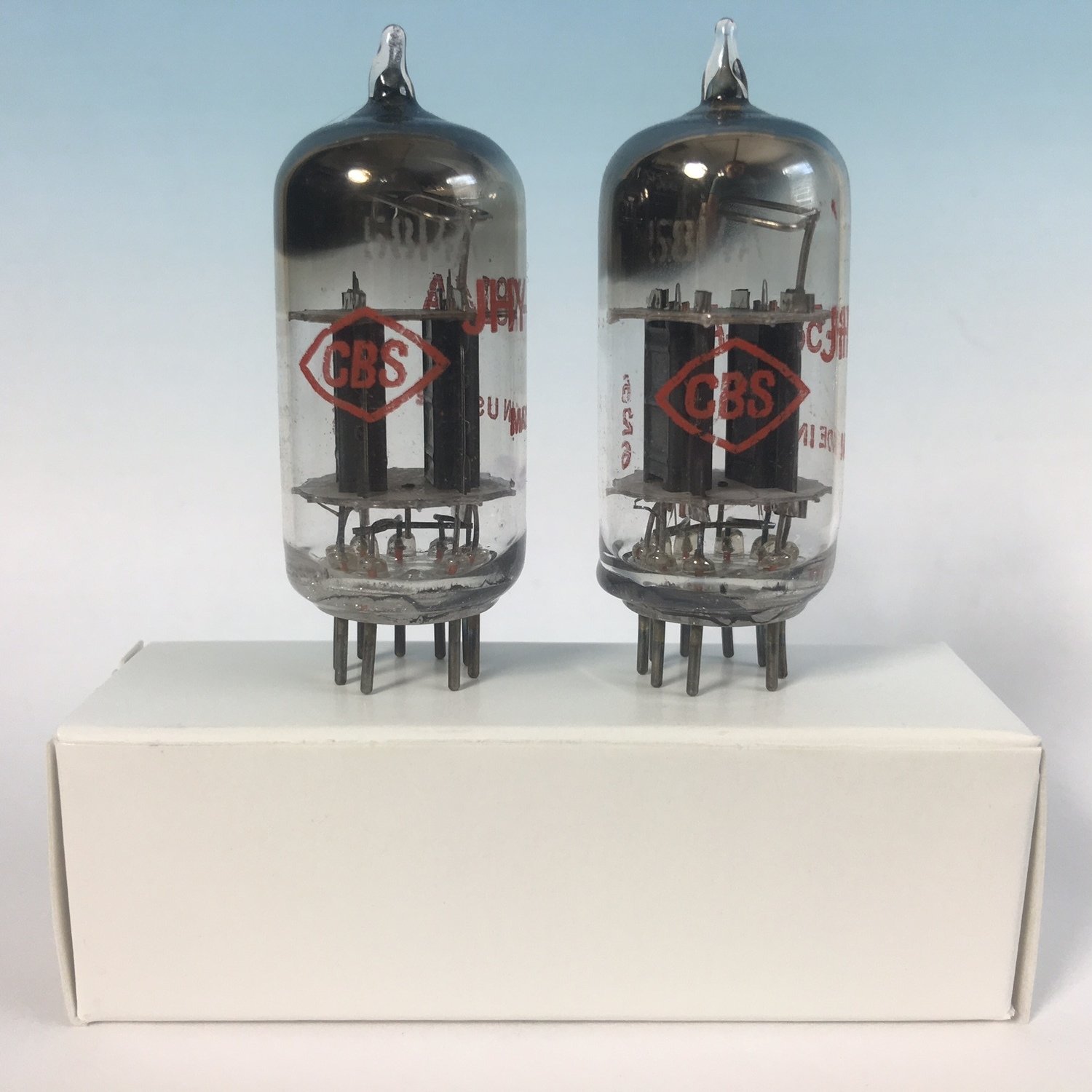 CBS JHY5814A 12AU7 ECC82 VACUUM TUBES MATCHED PAIR