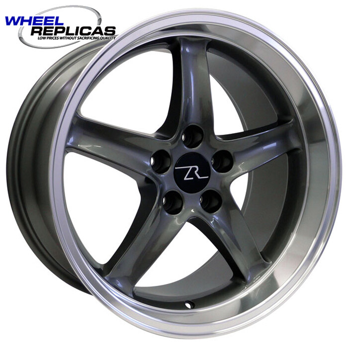 18x10 Gun Metal Cobra R Deep Dish Style Replica Wheel