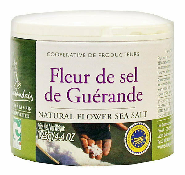 Fleur De Sel De Guerande Sea Salt Nature LE GUERANDAIS 125 G pot