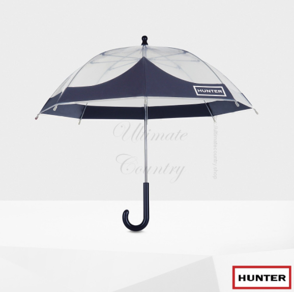 HUNTER ORIGINAL KIDS MOUSTACHE BUBBLE UMBRELLA NAVY (JAU2043UPMNVY)