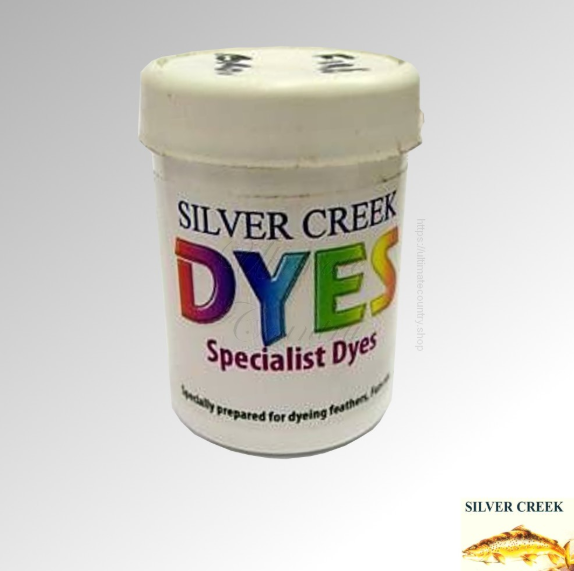 FLY TYING DYE 15G POT (VDYE, FLYDYE) SILVER CREEK