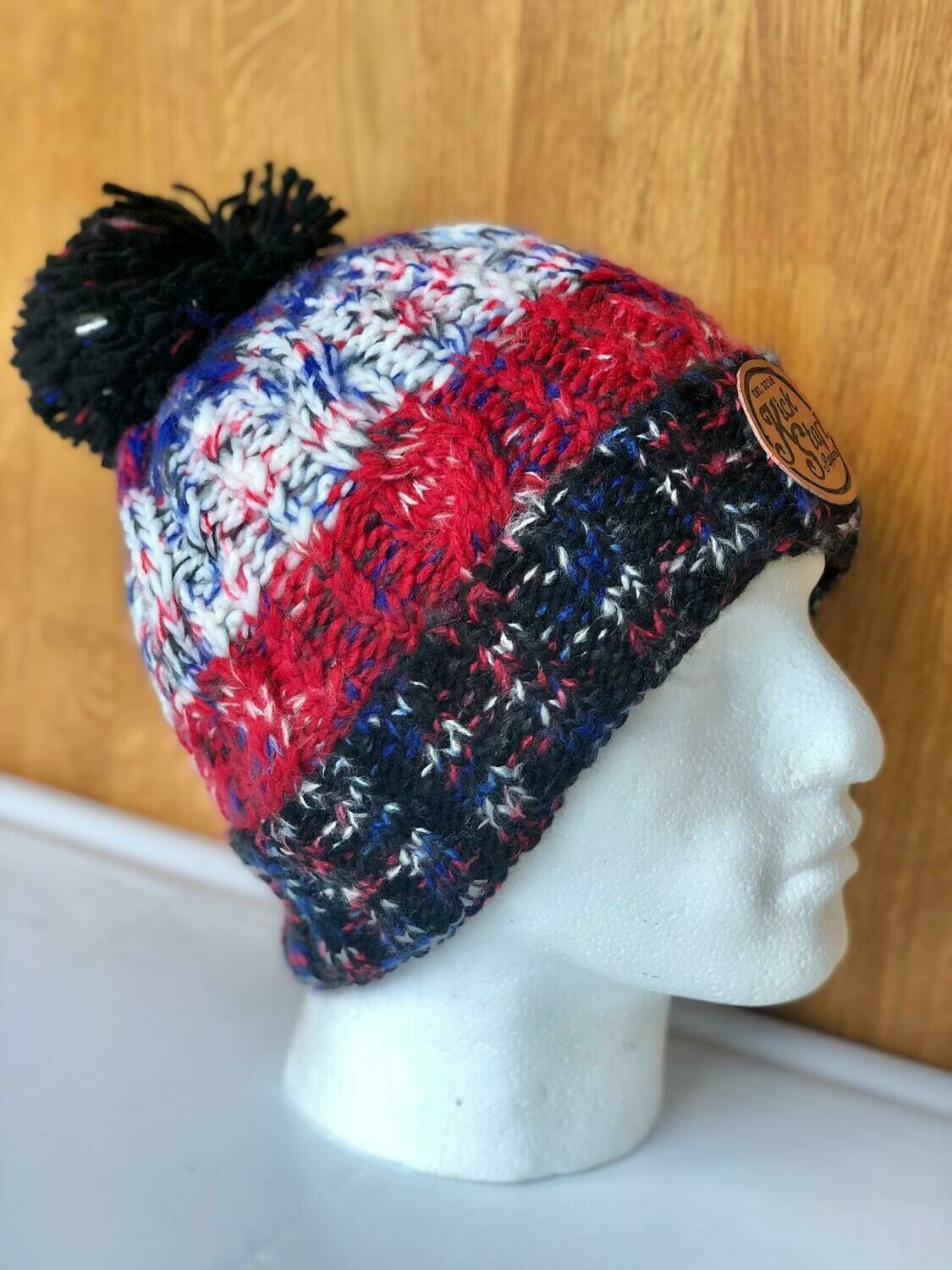 Kickstart Corkscrew Bobble Hat (Black Jack)