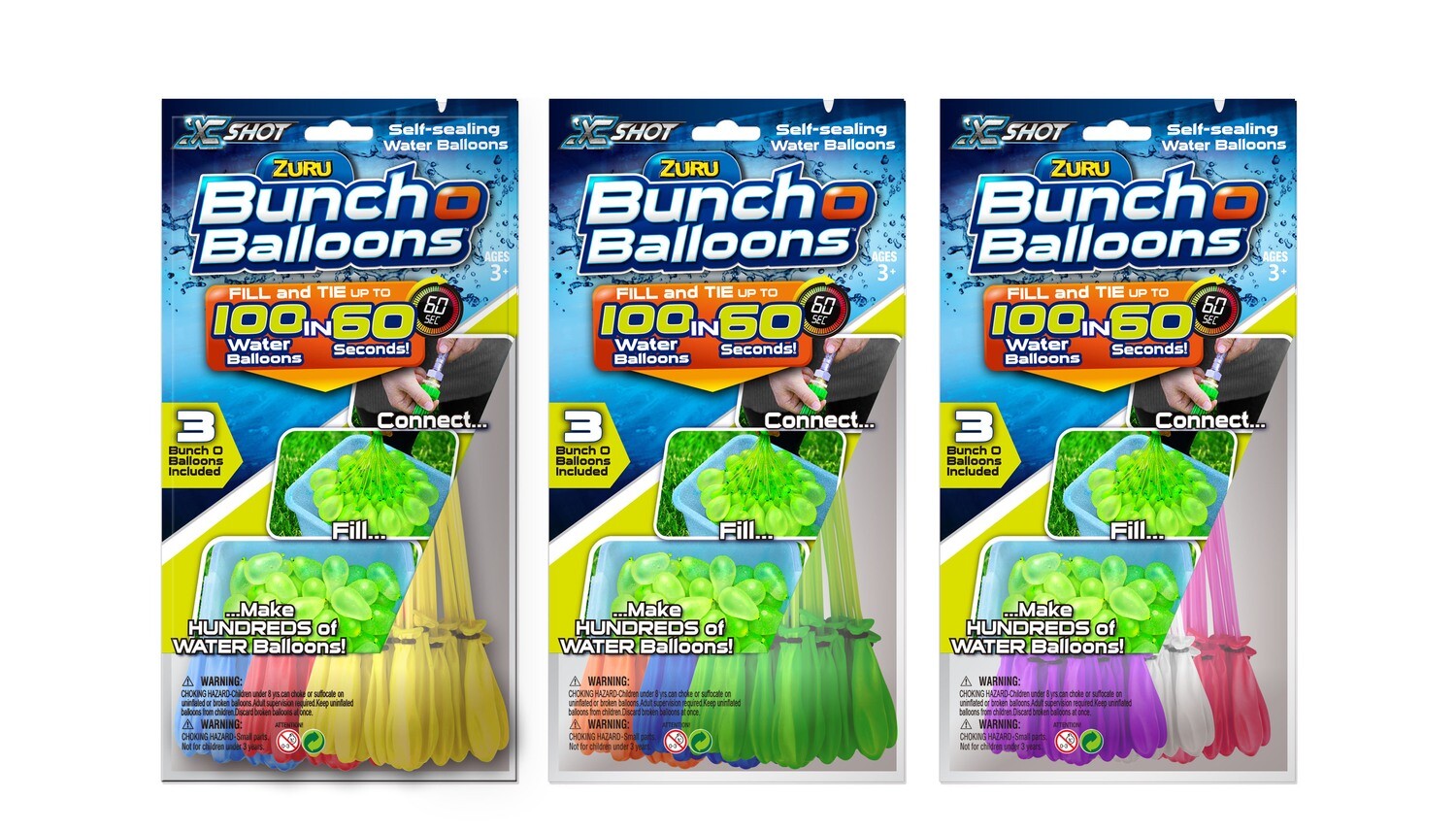 BOLSA DE 100 GLOBOS DE AGUA ZURU