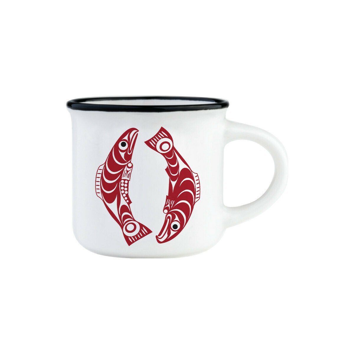 Ceramic Espresso Mug Salmon Francis Horne Sr.